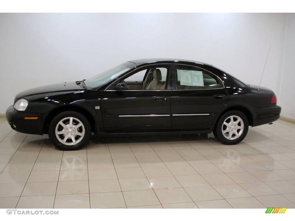 2000 Sable LS Premium Sedan - Black / Medium Parchment photo #4