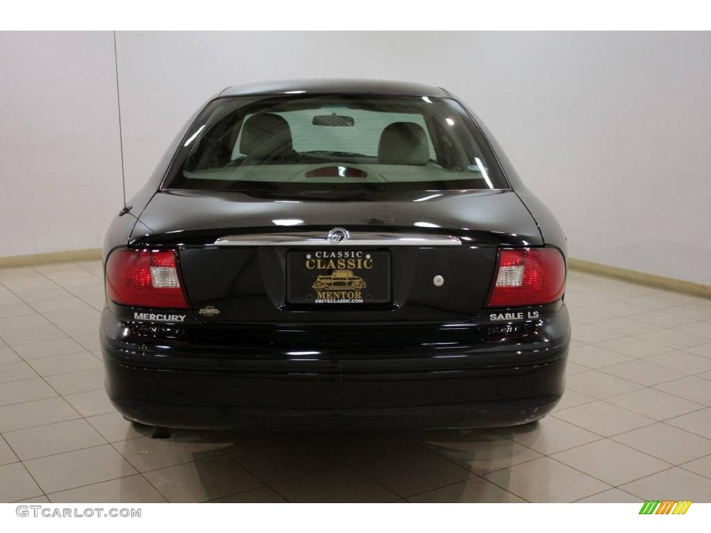 2000 Sable LS Premium Sedan - Black / Medium Parchment photo #6