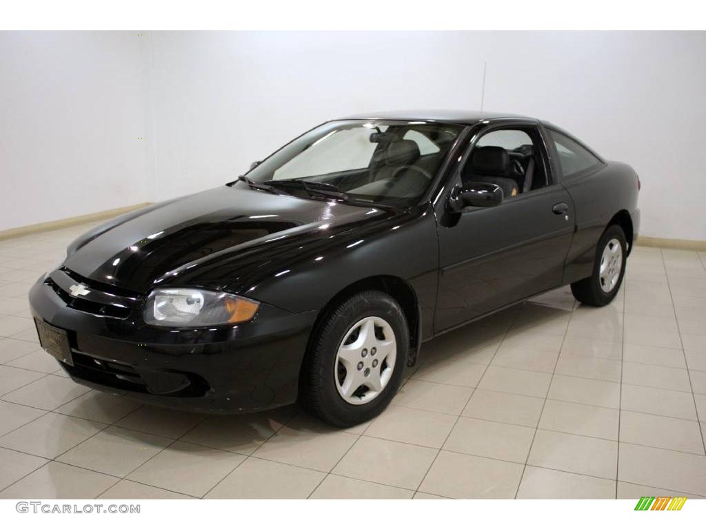 2003 Cavalier Coupe - Black / Graphite Gray photo #3