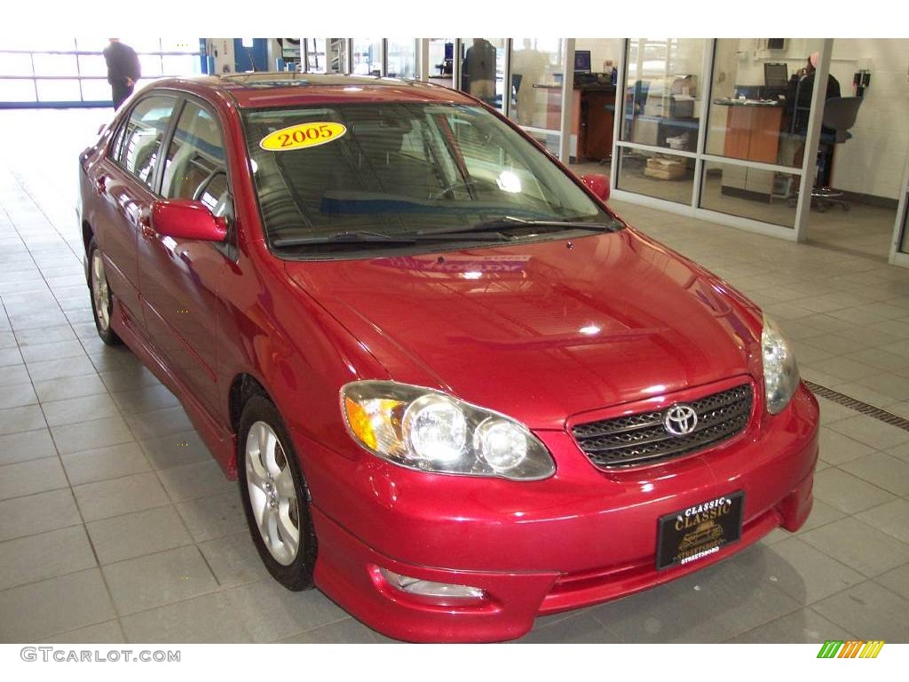 Impulse Red Toyota Corolla