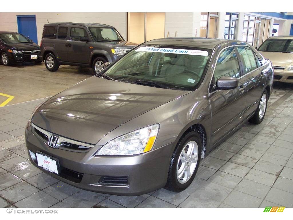 2007 Accord EX-L Sedan - Carbon Bronze Pearl / Ivory photo #2