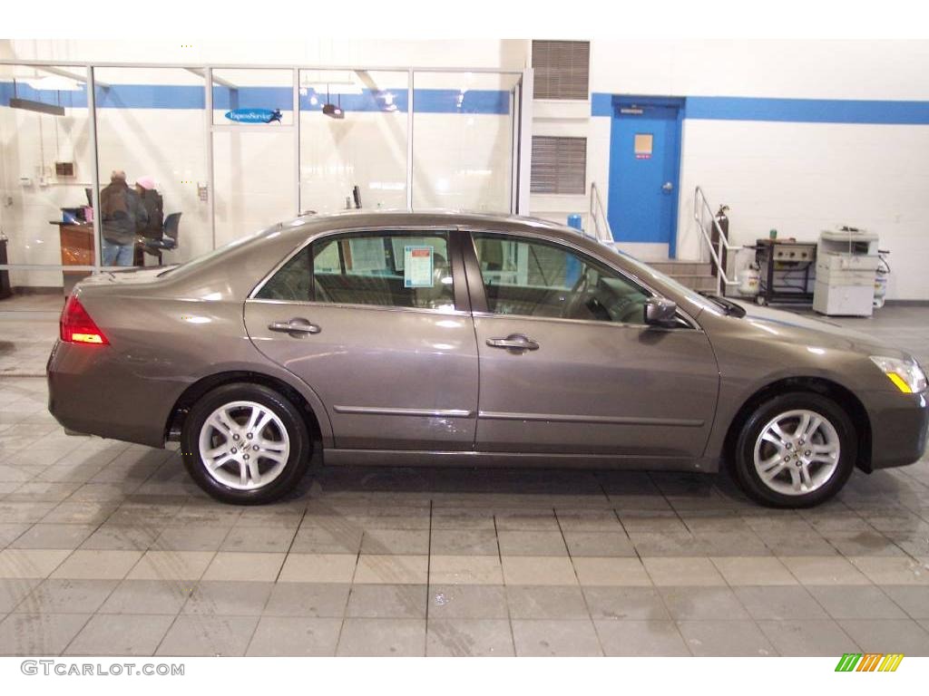 2007 Accord EX-L Sedan - Carbon Bronze Pearl / Ivory photo #3