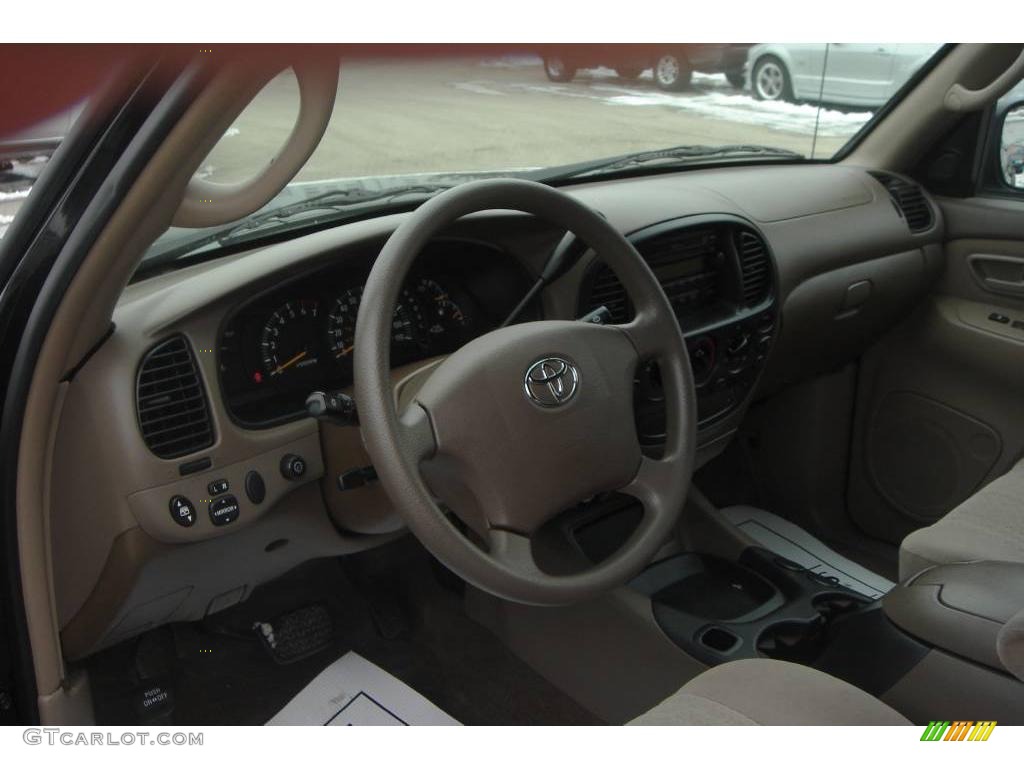 2004 Tundra SR5 TRD Double Cab - Black / Oak photo #5