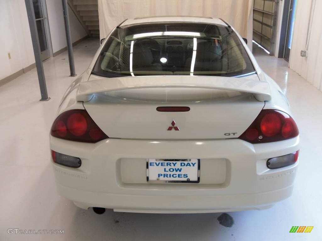 2001 Eclipse GT Coupe - Dover White Pearl / Beige photo #3