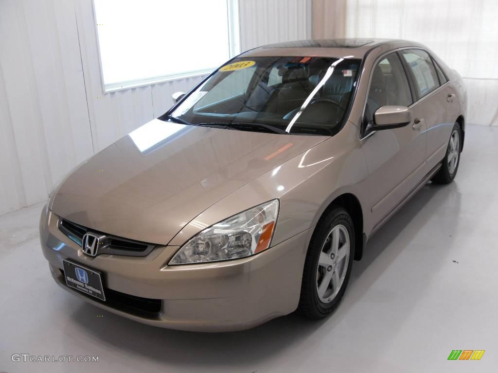 2003 Accord EX Sedan - Desert Mist Metallic / Ivory photo #1