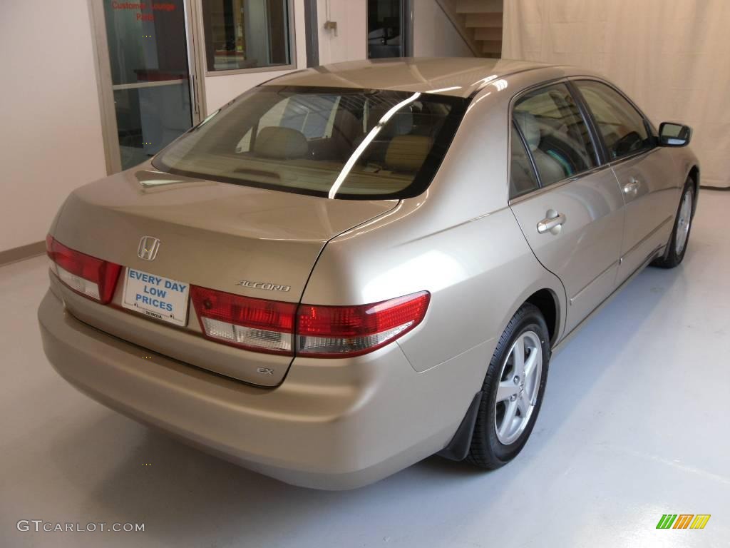 2003 Accord EX Sedan - Desert Mist Metallic / Ivory photo #4