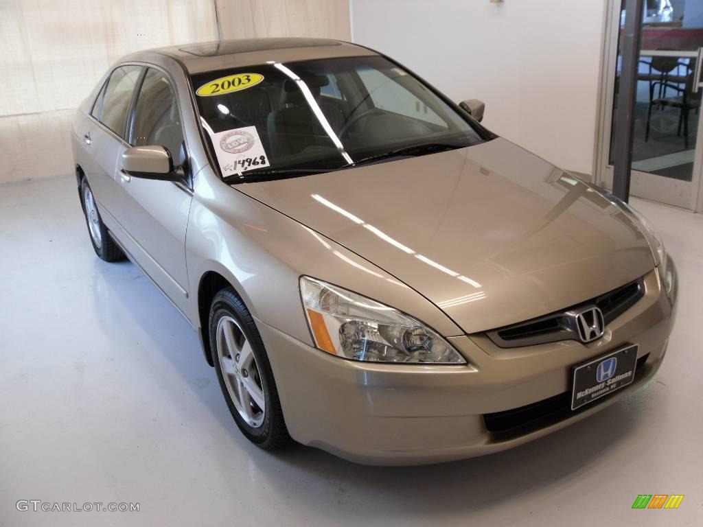 2003 Accord EX Sedan - Desert Mist Metallic / Ivory photo #5