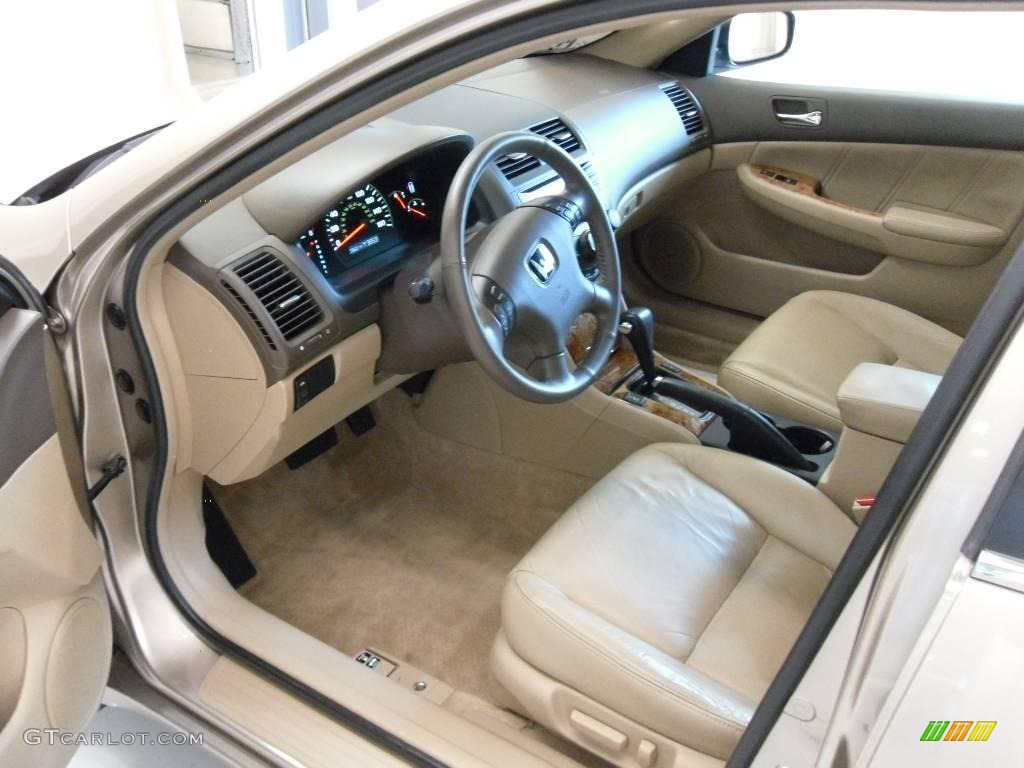 2003 Accord EX Sedan - Desert Mist Metallic / Ivory photo #30