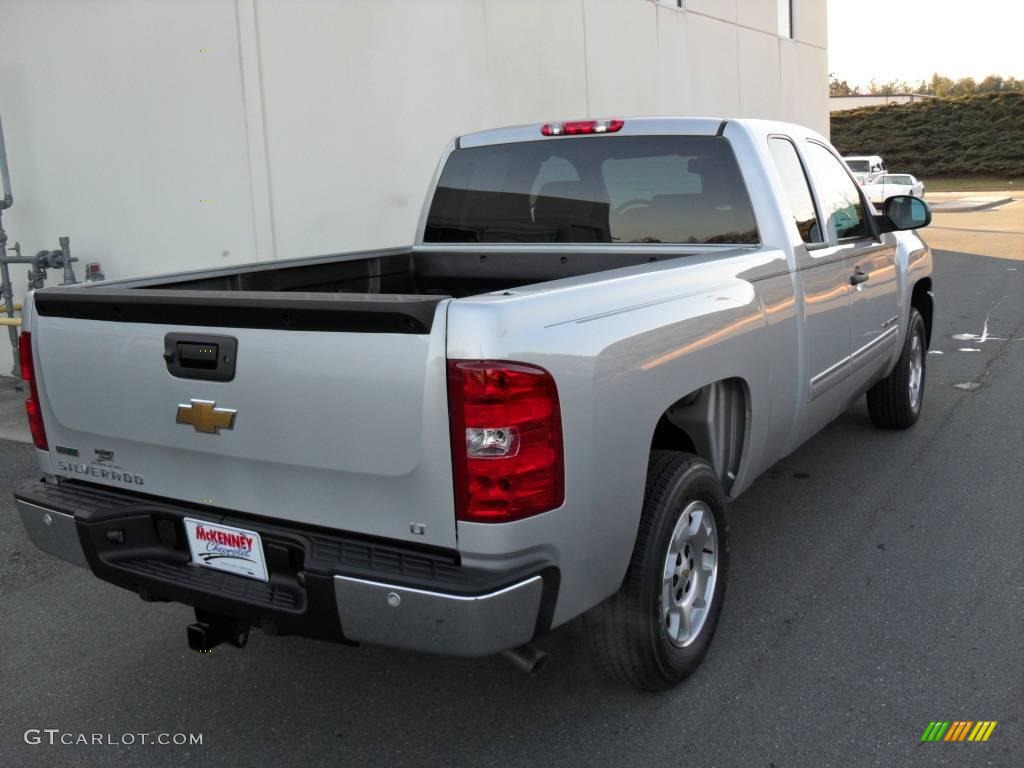 2010 Silverado 1500 LT Extended Cab - Sheer Silver Metallic / Light Cashmere/Ebony photo #5