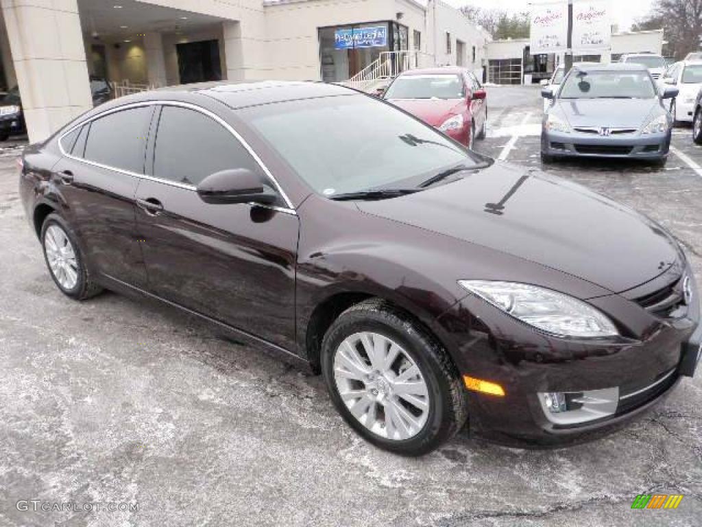2010 MAZDA6 i Touring Sedan - Black Cherry Metallic / Beige photo #6