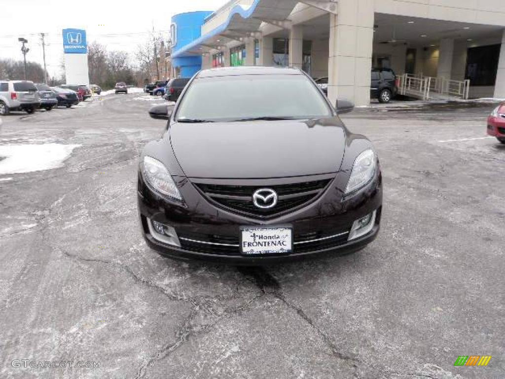 2010 MAZDA6 i Touring Sedan - Black Cherry Metallic / Beige photo #7