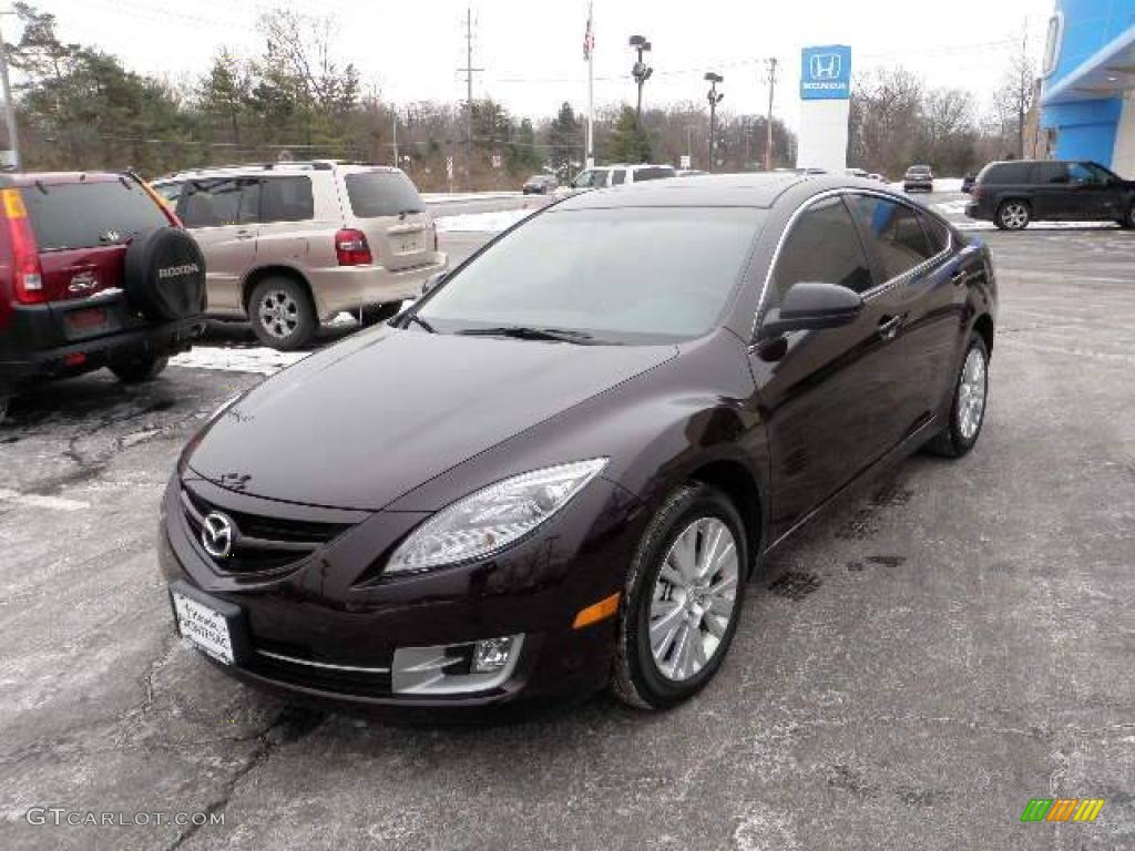 2010 MAZDA6 i Touring Sedan - Black Cherry Metallic / Beige photo #8