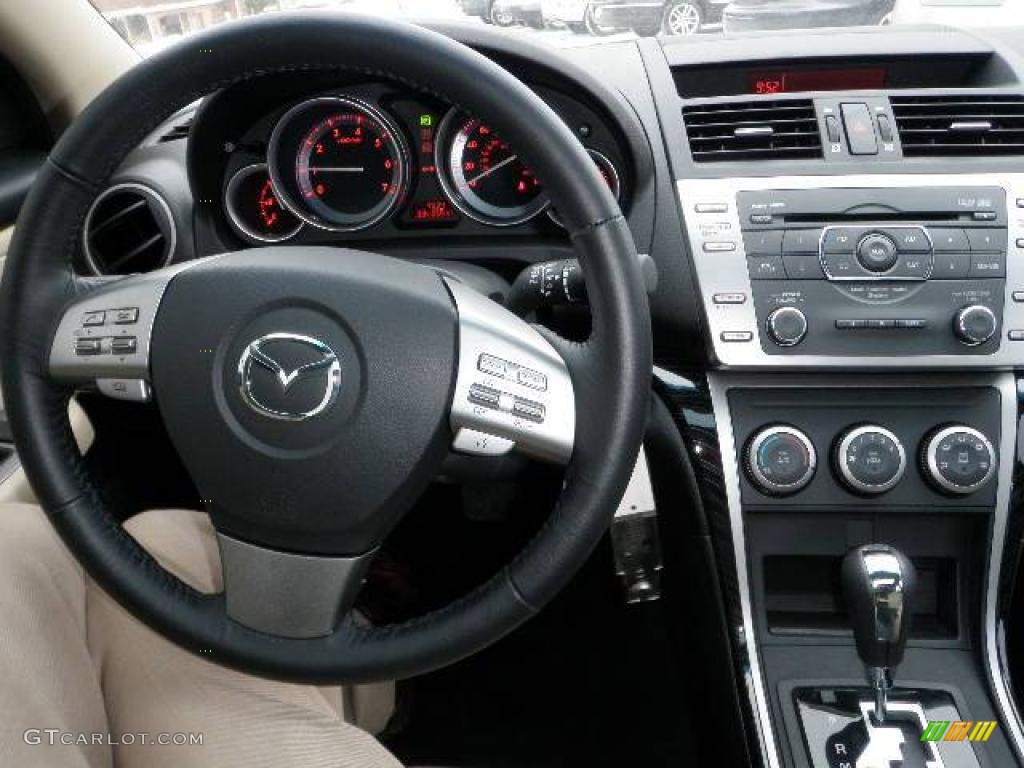 2010 MAZDA6 i Touring Sedan - Black Cherry Metallic / Beige photo #19