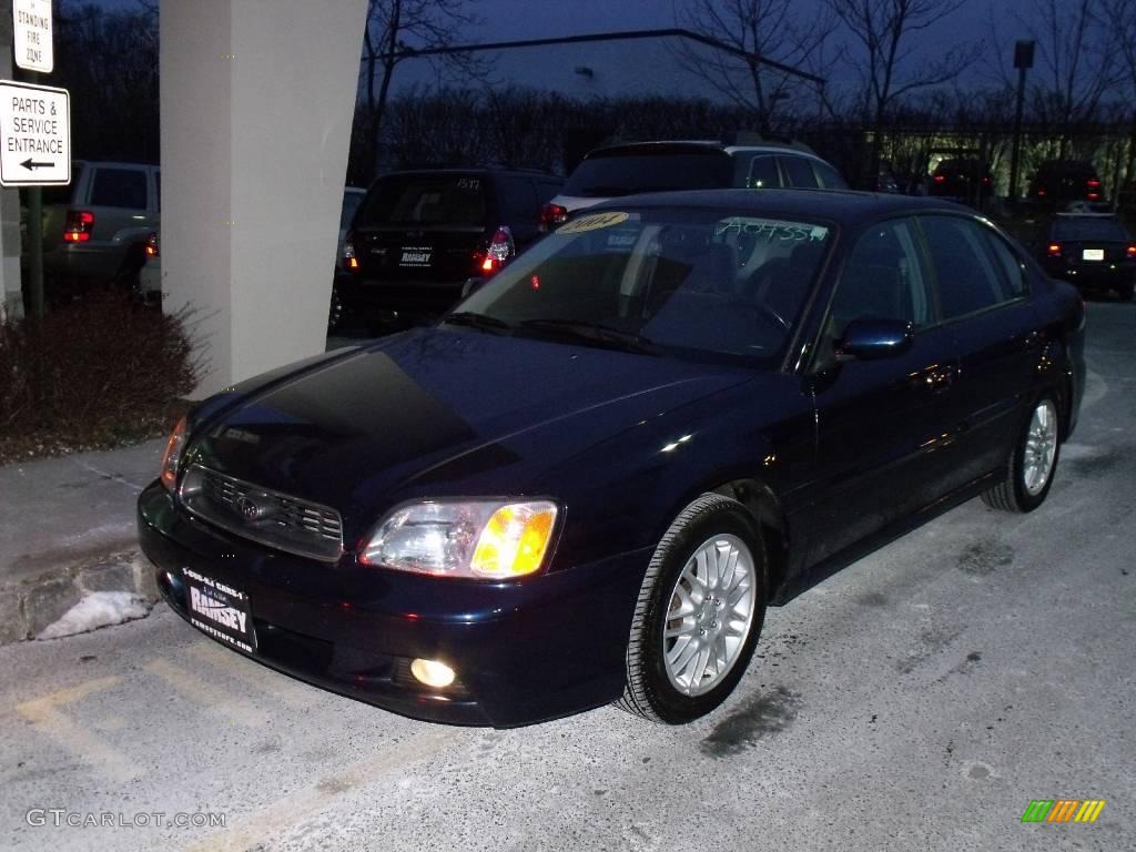2004 Legacy L Sedan - Mystic Blue Pearl / Black photo #1