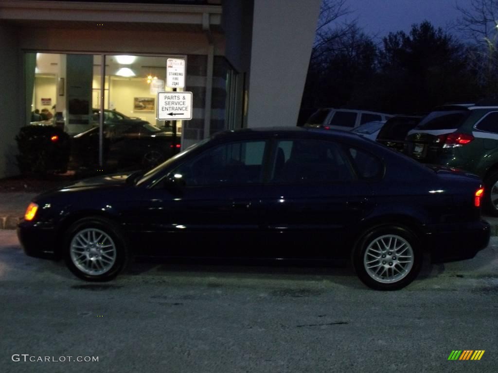 2004 Legacy L Sedan - Mystic Blue Pearl / Black photo #2
