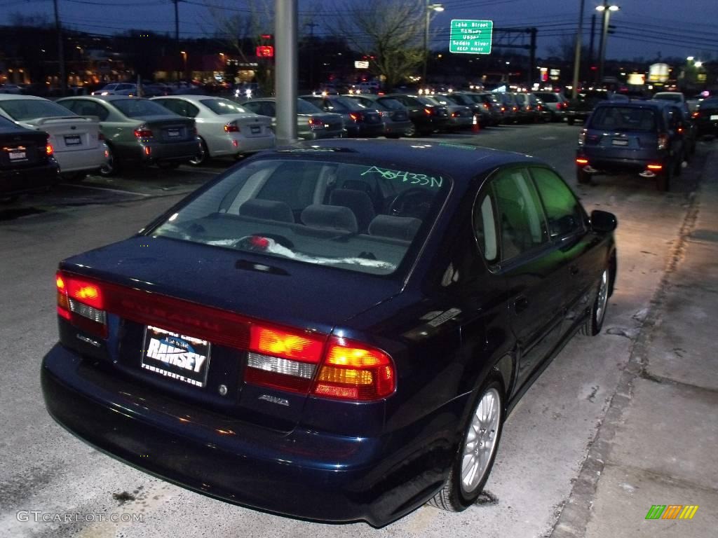 2004 Legacy L Sedan - Mystic Blue Pearl / Black photo #4