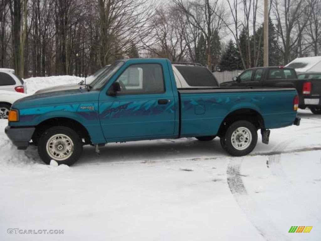 1994 Ranger XL Regular Cab - Cayman Green Metallic / Grey photo #1