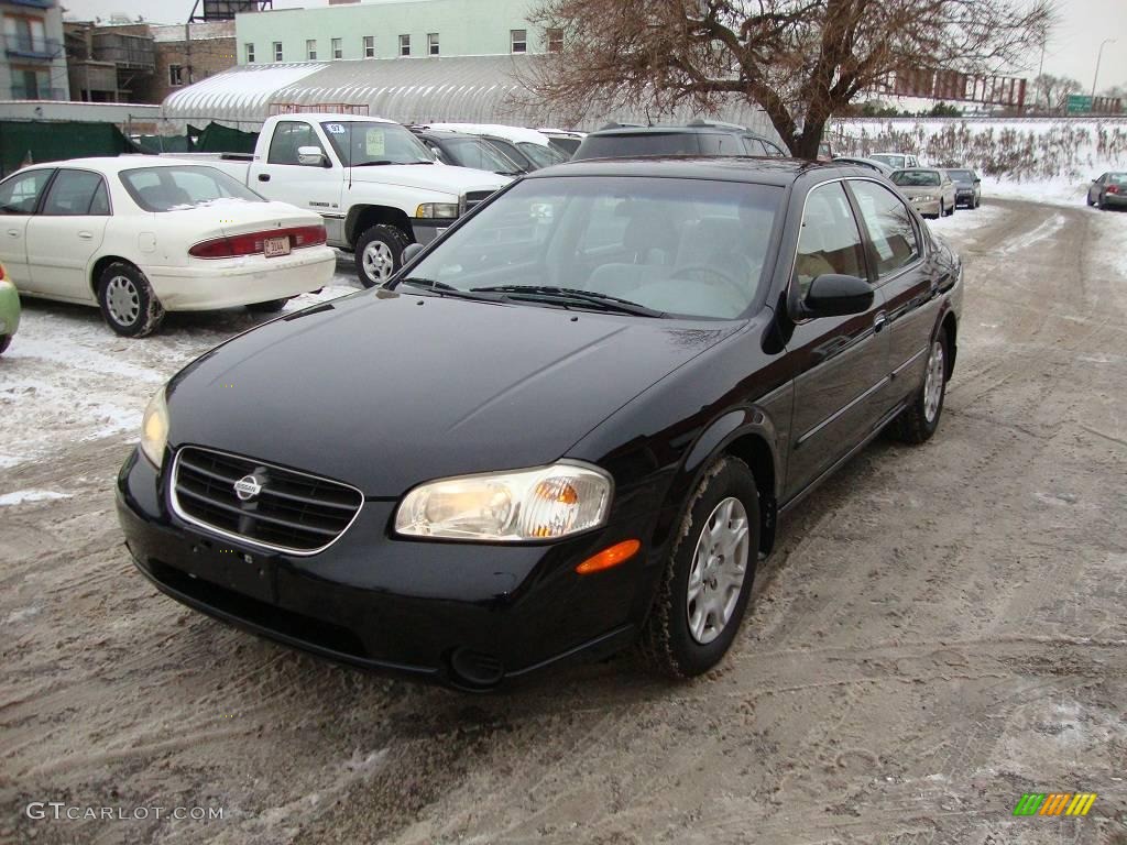 2000 Maxima SE - Super Black / Frost photo #1