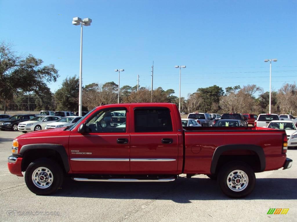 2006 Sierra 2500HD SL Crew Cab - Fire Red / Neutral photo #2