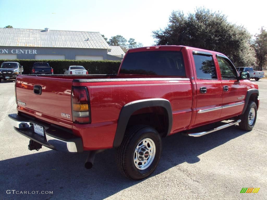 2006 Sierra 2500HD SL Crew Cab - Fire Red / Neutral photo #8