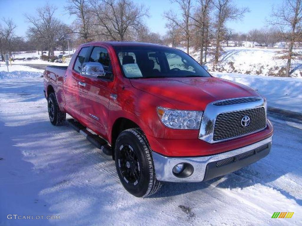 Radiant Red 2008 Toyota Tundra Double Cab Exterior Photo #24752446