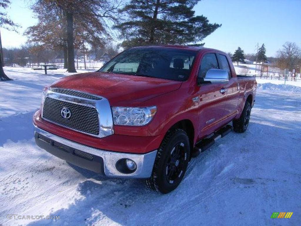 Radiant Red 2008 Toyota Tundra Double Cab Exterior Photo #24752470