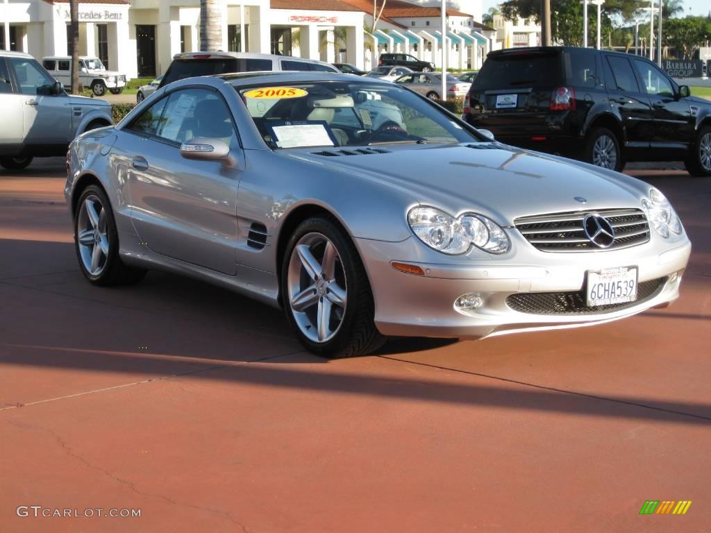 2005 SL 500 Roadster - Brilliant Silver Metallic / Charcoal photo #14