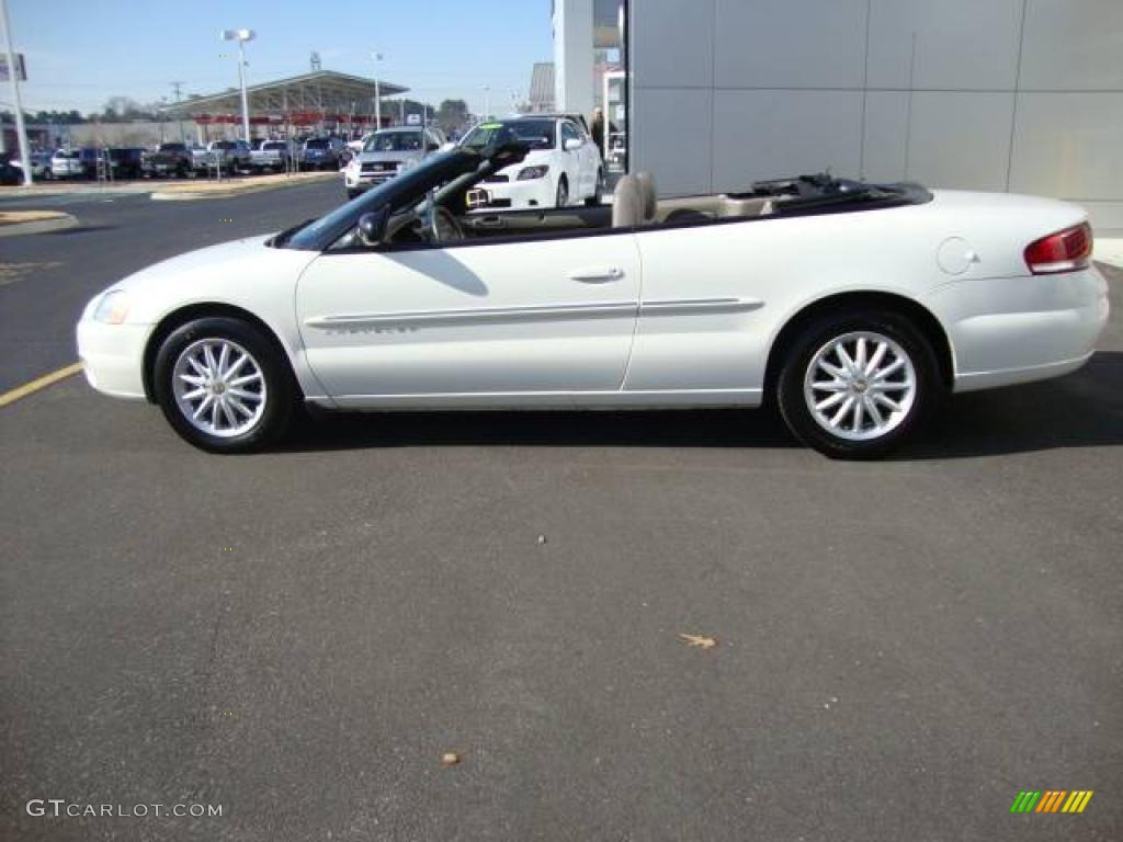 2001 Sebring LXi Convertible - Stone White / Sandstone photo #2