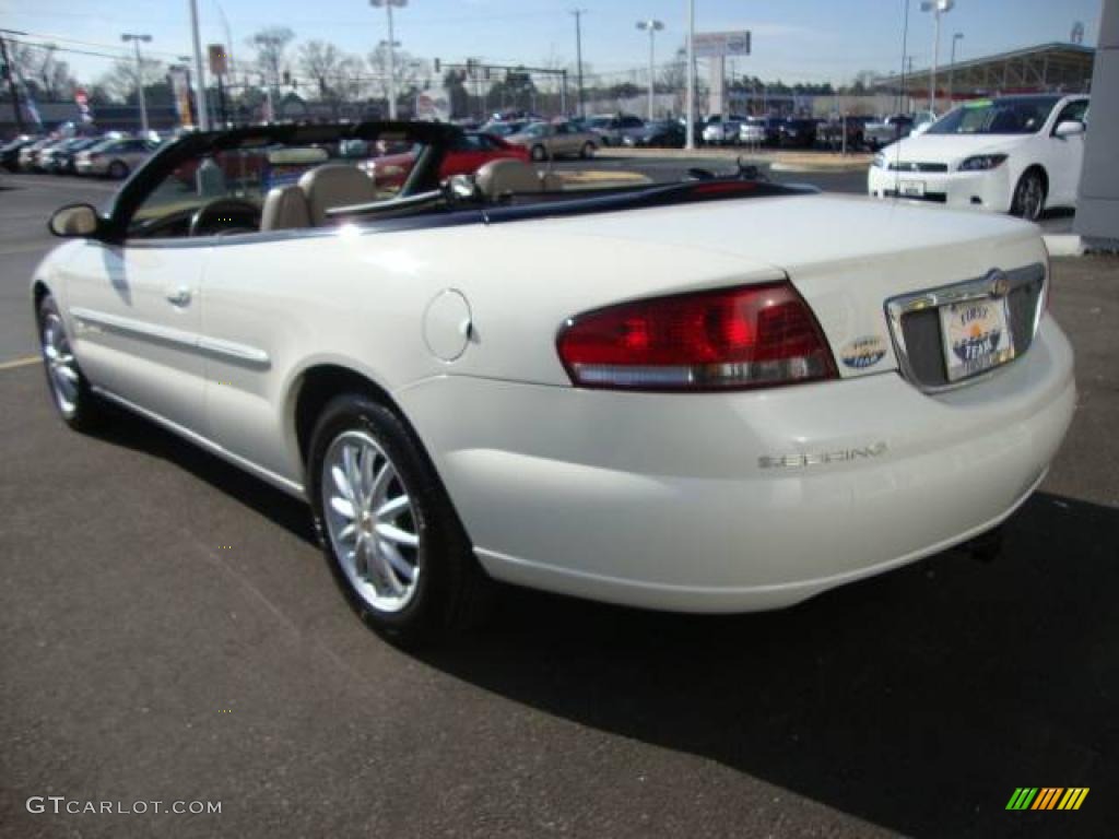 2001 Sebring LXi Convertible - Stone White / Sandstone photo #3