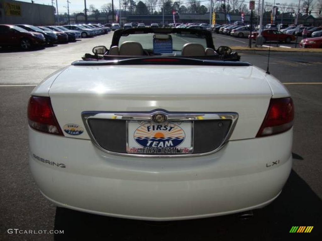 2001 Sebring LXi Convertible - Stone White / Sandstone photo #4