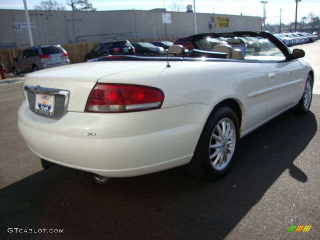 2001 Sebring LXi Convertible - Stone White / Sandstone photo #5