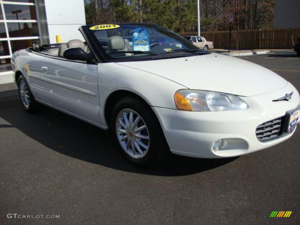 2001 Sebring LXi Convertible - Stone White / Sandstone photo #7