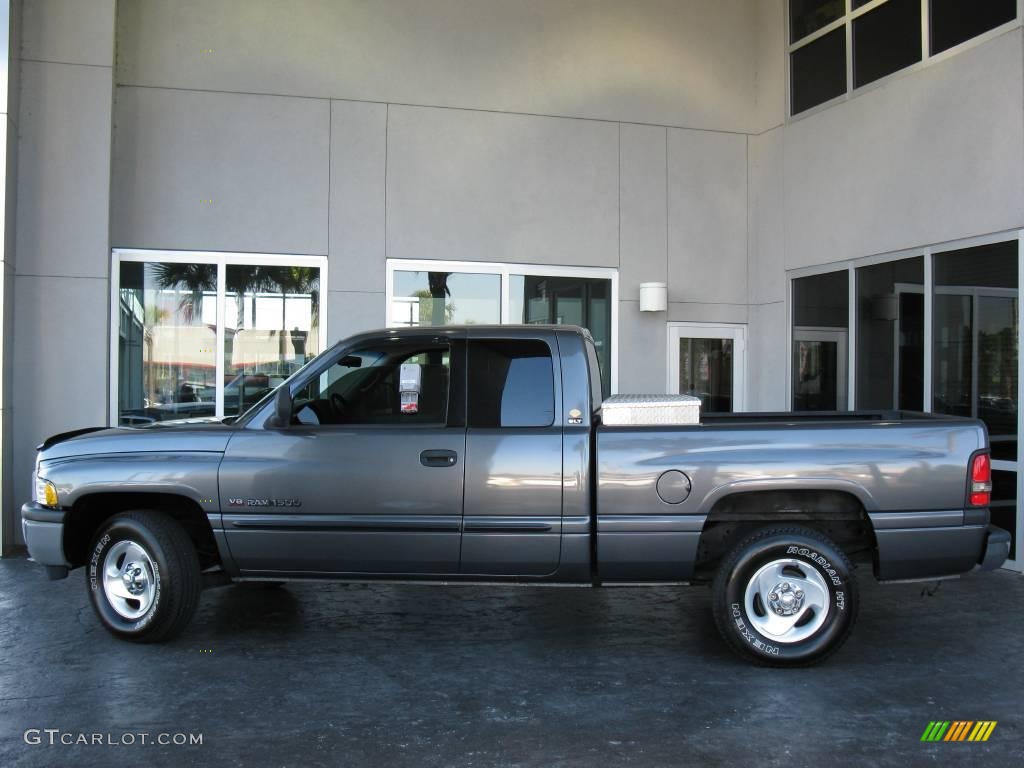 2001 Ram 1500 SLT Club Cab - Graphite Gray Metallic / Mist Gray photo #4