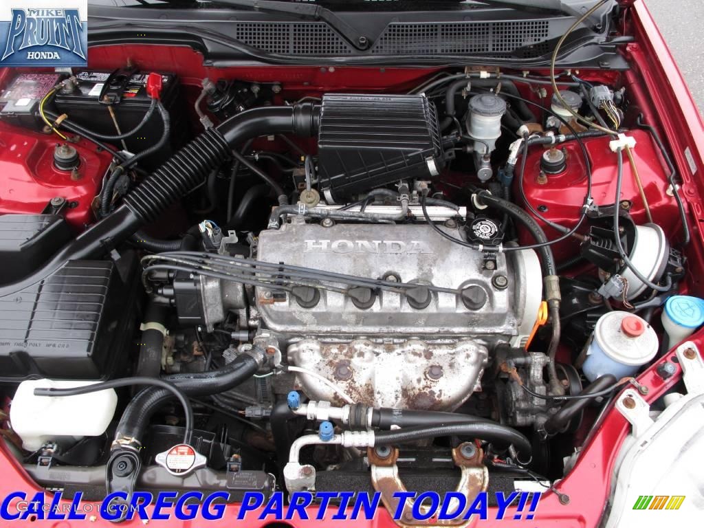 1998 Civic LX Sedan - Inza Red Pearl / Gray photo #22