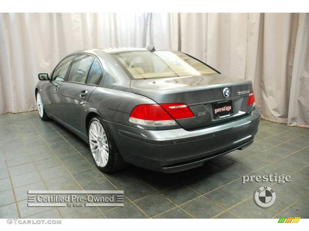 2007 7 Series 750Li Sedan - Titanium Grey Metallic / Natural Brown photo #3