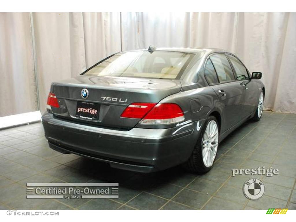 2007 7 Series 750Li Sedan - Titanium Grey Metallic / Natural Brown photo #4