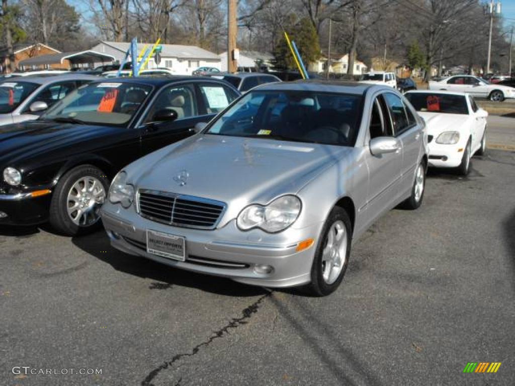 2001 C 320 Sedan - Brilliant Silver Metallic / Charcoal Black photo #2