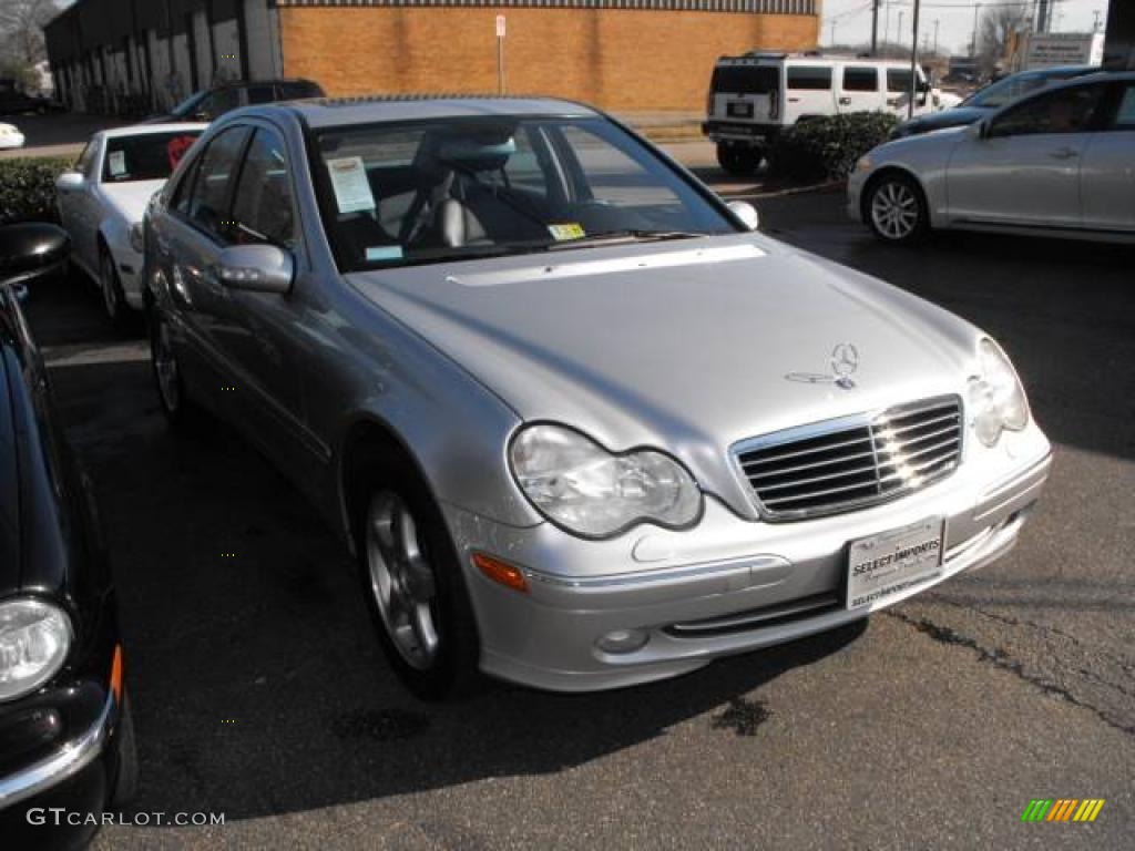 2001 C 320 Sedan - Brilliant Silver Metallic / Charcoal Black photo #4