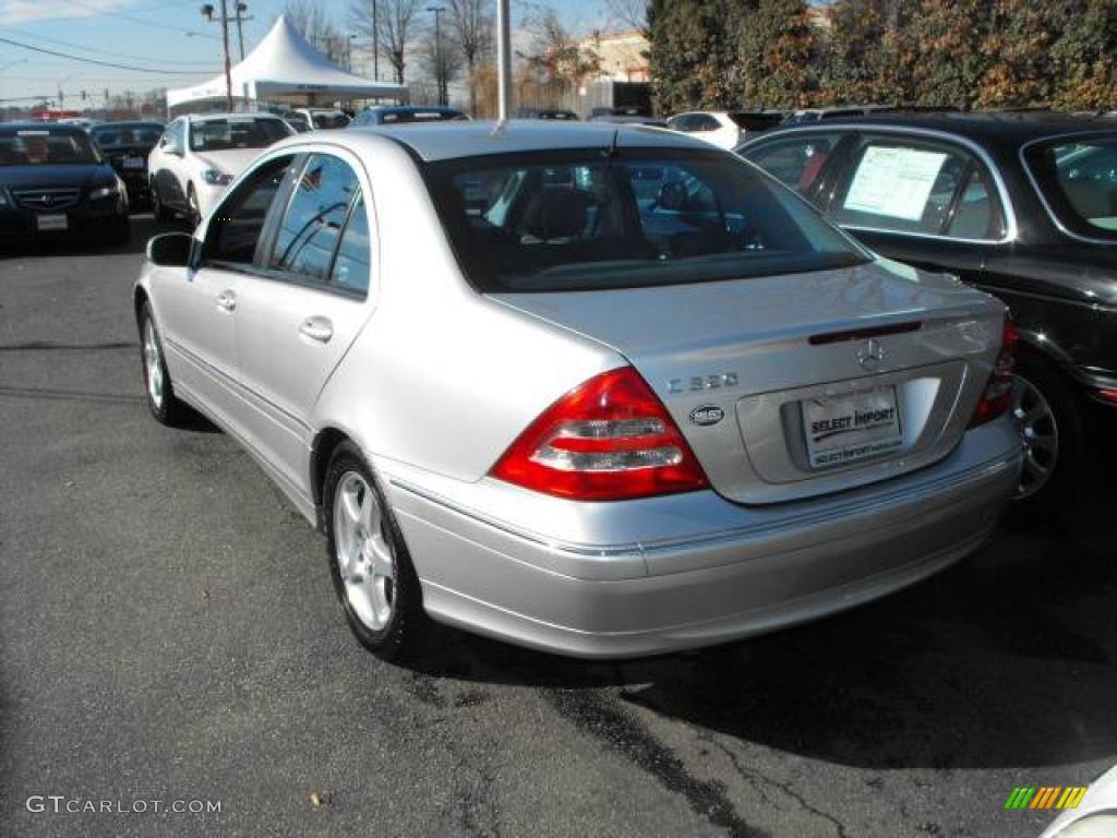 2001 C 320 Sedan - Brilliant Silver Metallic / Charcoal Black photo #5