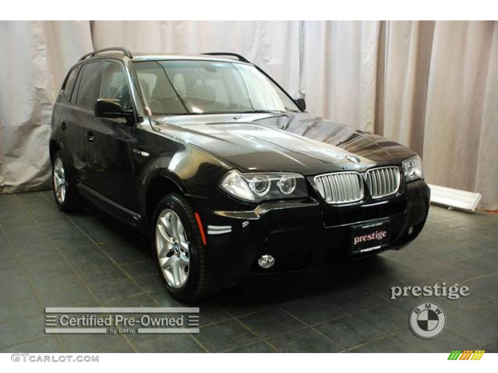 2007 X3 3.0si - Jet Black / Sand Beige photo #6