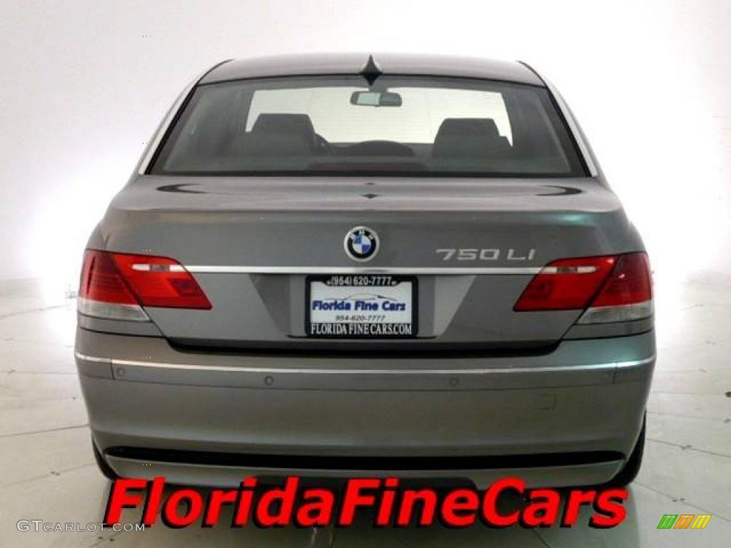 2006 7 Series 750Li Sedan - Sterling Grey Metallic / Basalt Grey/Flannel Grey photo #6