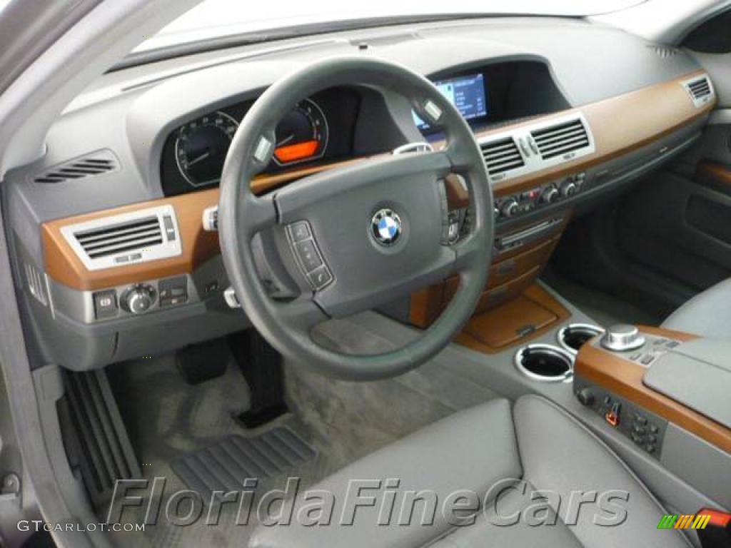 2006 7 Series 750Li Sedan - Sterling Grey Metallic / Basalt Grey/Flannel Grey photo #12