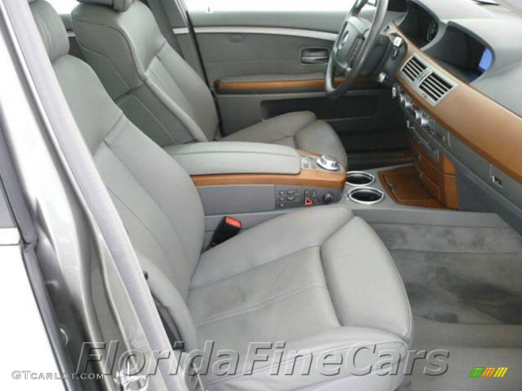 2006 7 Series 750Li Sedan - Sterling Grey Metallic / Basalt Grey/Flannel Grey photo #13