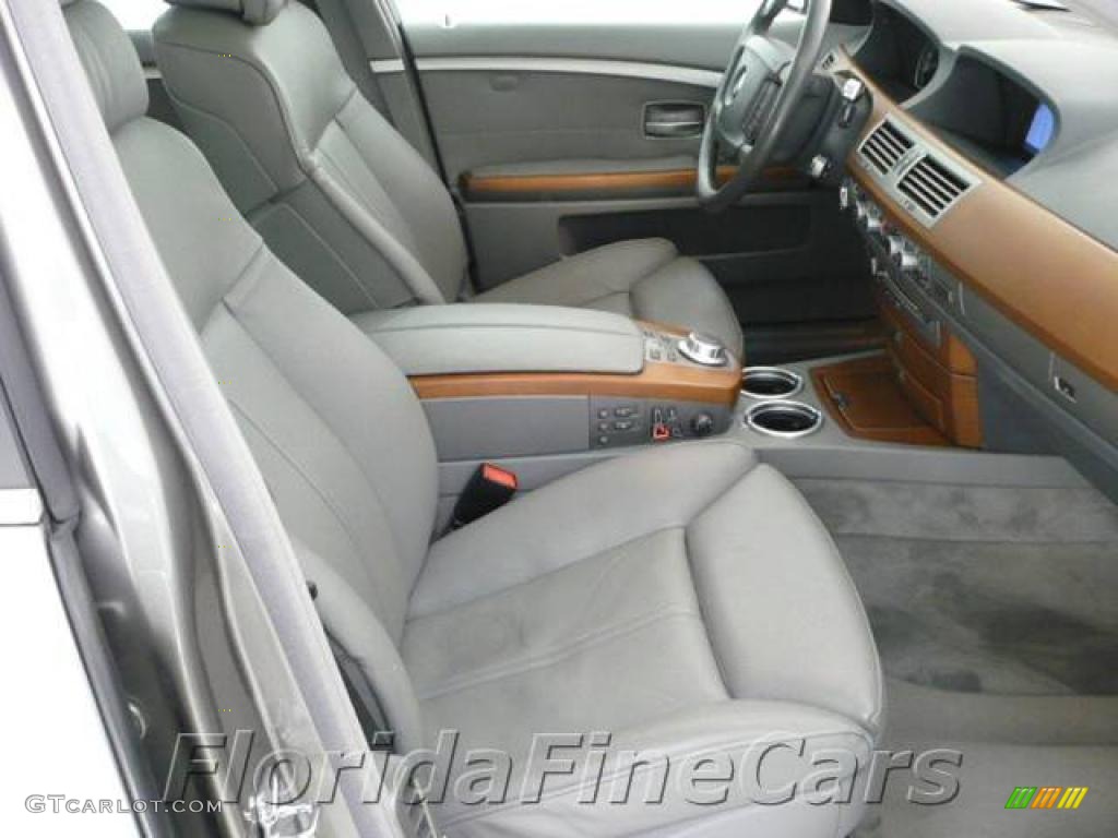 2006 7 Series 750Li Sedan - Sterling Grey Metallic / Basalt Grey/Flannel Grey photo #13