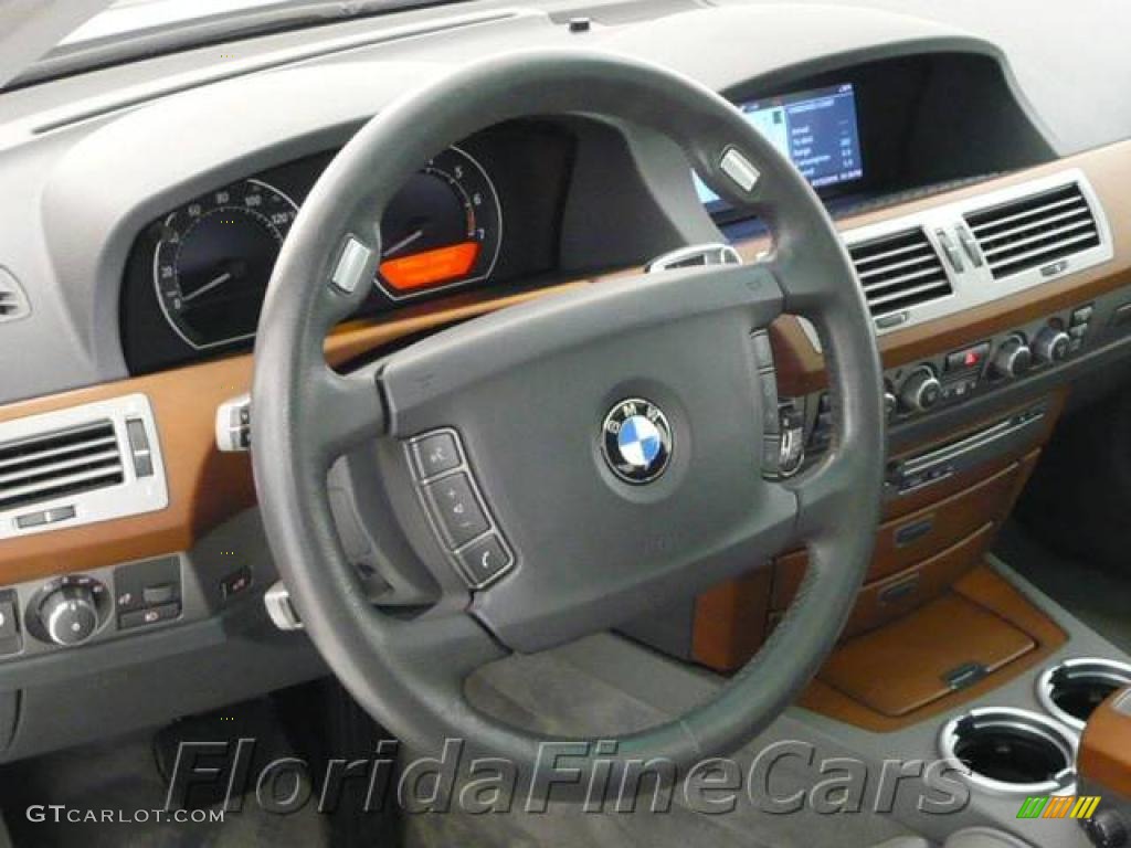 2006 7 Series 750Li Sedan - Sterling Grey Metallic / Basalt Grey/Flannel Grey photo #18