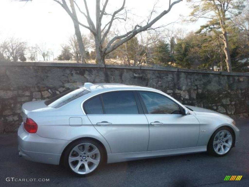 2007 3 Series 335i Sedan - Titanium Silver Metallic / Grey photo #5