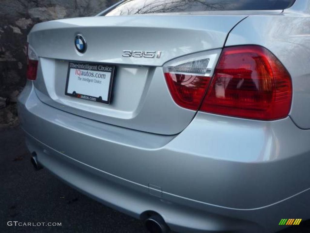 2007 3 Series 335i Sedan - Titanium Silver Metallic / Grey photo #16