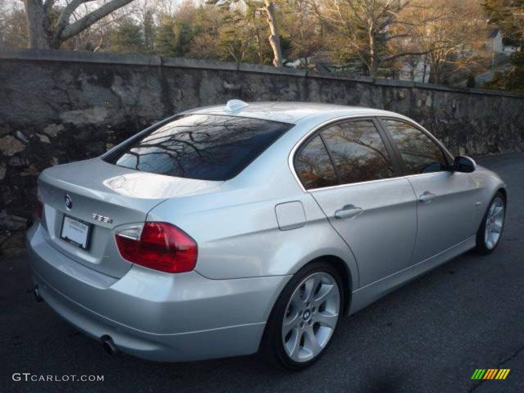 2007 3 Series 335i Sedan - Titanium Silver Metallic / Grey photo #17