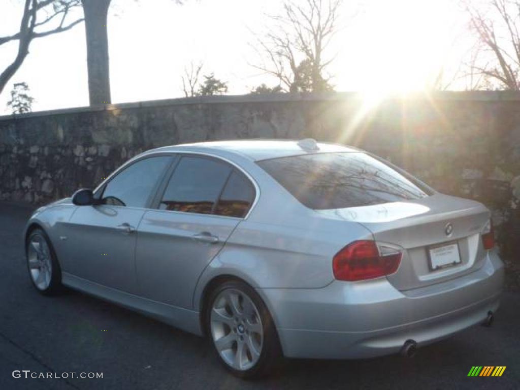 2007 3 Series 335i Sedan - Titanium Silver Metallic / Grey photo #18