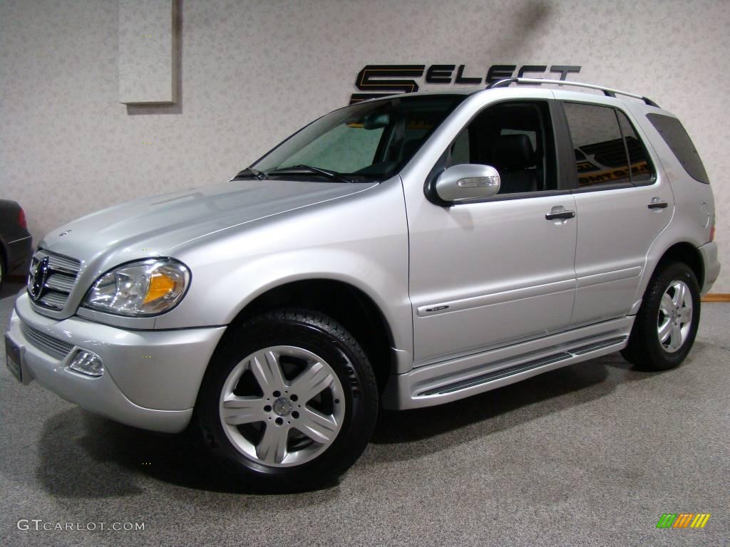 2005 ML 350 4Matic - Brilliant Silver Metallic / Charcoal photo #1